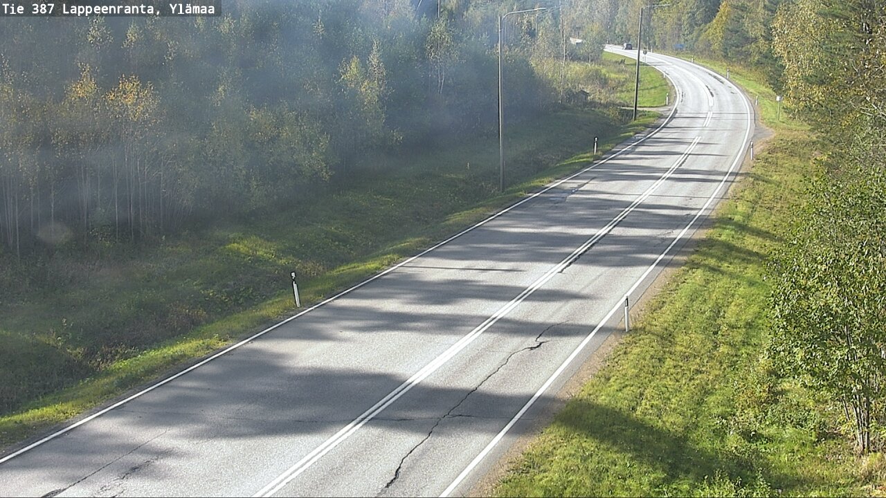 Weather Camera Image Road 387 Lappeenranta, Ylämaa, Lappeenranta, Etelä-Karjala
