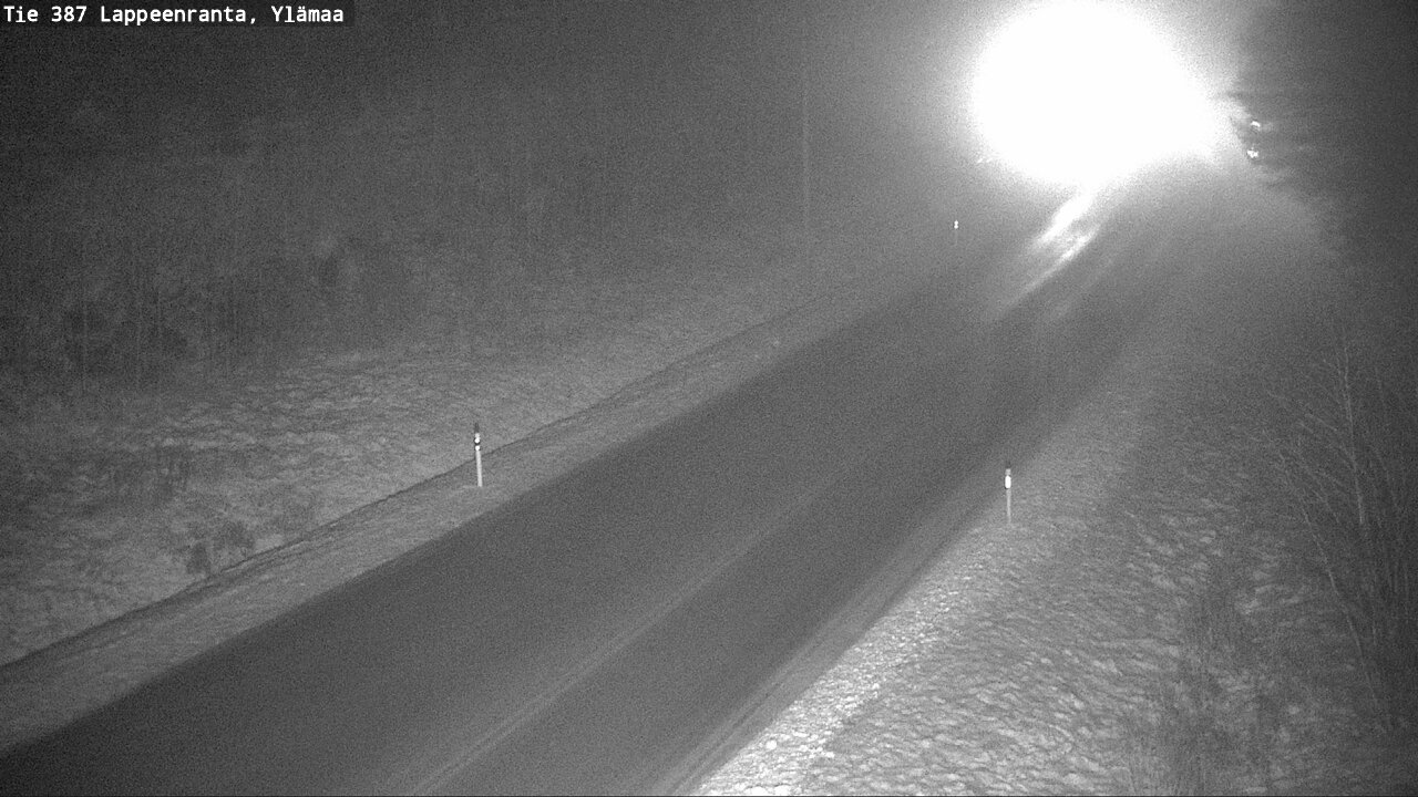 Weather Camera Image Väg 387 Villmarstrand, Ylämaa, Lappeenranta, Etelä-Karjala