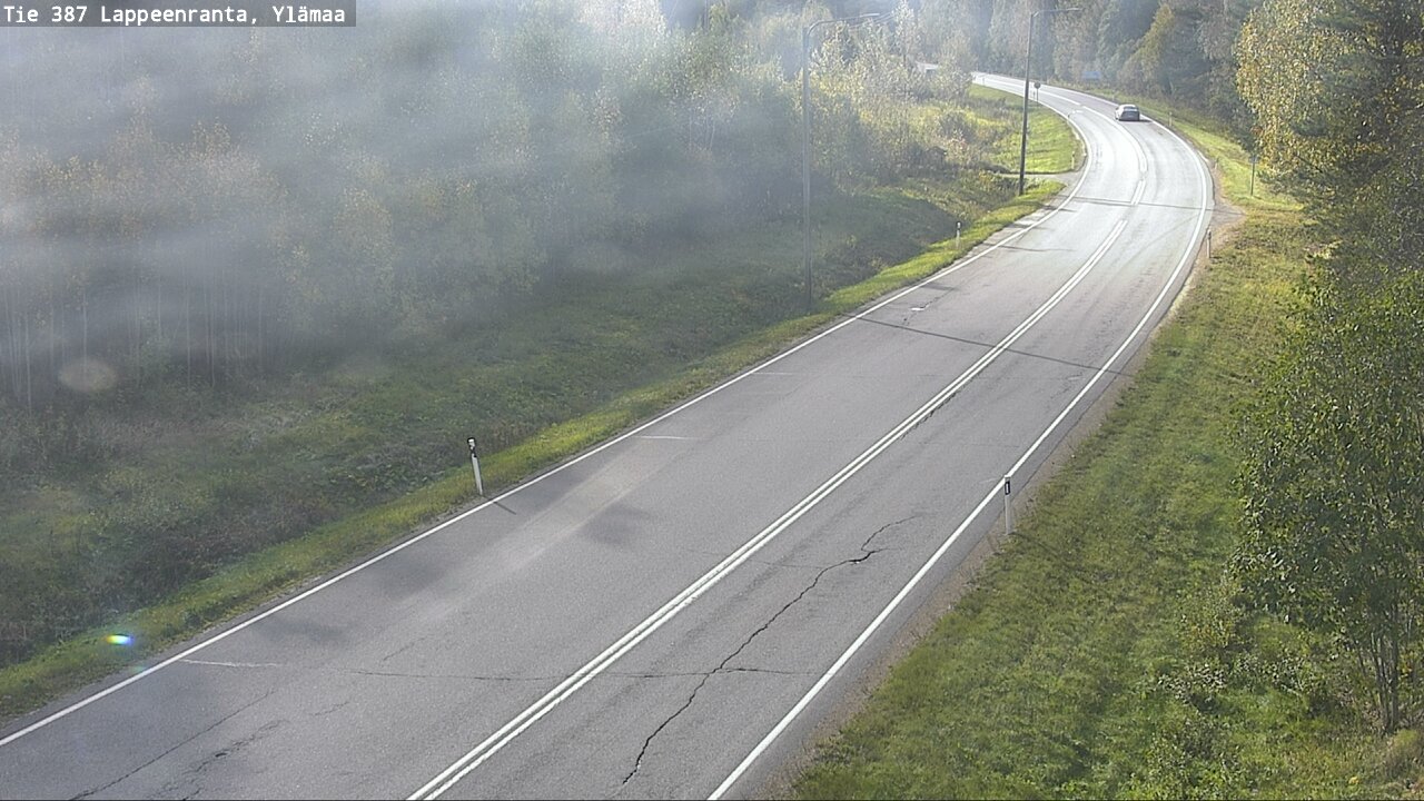 Weather Camera Image Road 387 Lappeenranta, Ylämaa, Lappeenranta, Etelä-Karjala