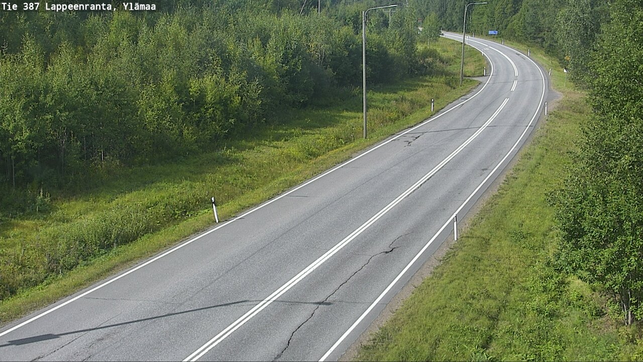 Weather Camera Image Road 387 Lappeenranta, Ylämaa, Lappeenranta, Etelä-Karjala