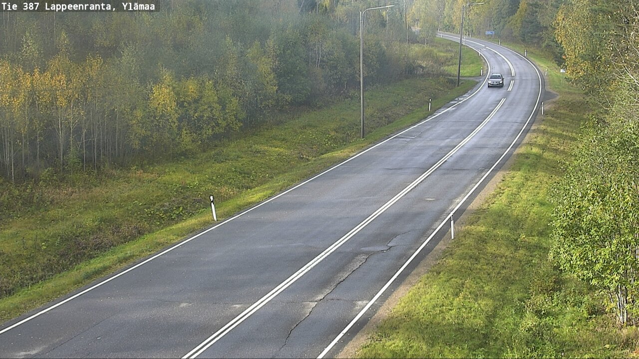 Weather Camera Image Road 387 Lappeenranta, Ylämaa, Lappeenranta, Etelä-Karjala