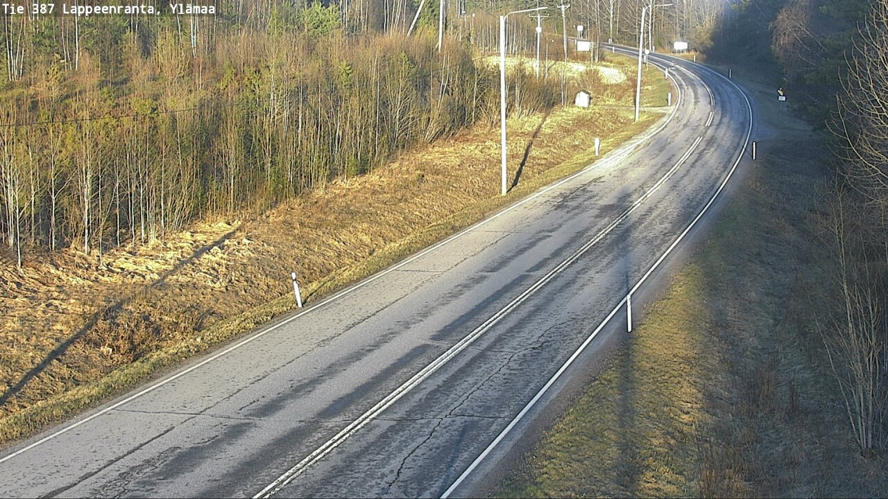 Weather Camera Image Väg 387 Villmarstrand, Ylämaa, Lappeenranta, Etelä-Karjala