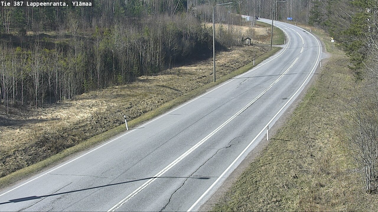 Weather Camera Image Väg 387 Villmarstrand, Ylämaa, Lappeenranta, Etelä-Karjala