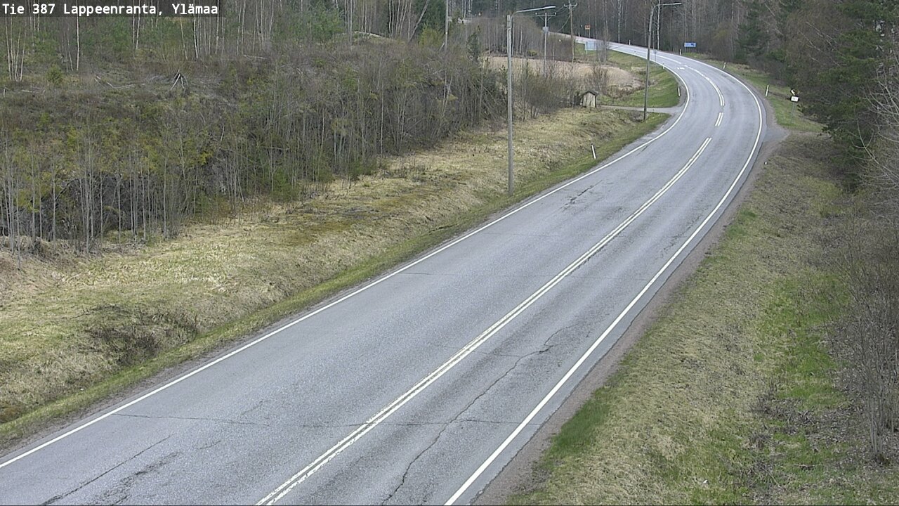 Weather Camera Image Road 387 Lappeenranta, Ylämaa, Lappeenranta, Etelä-Karjala