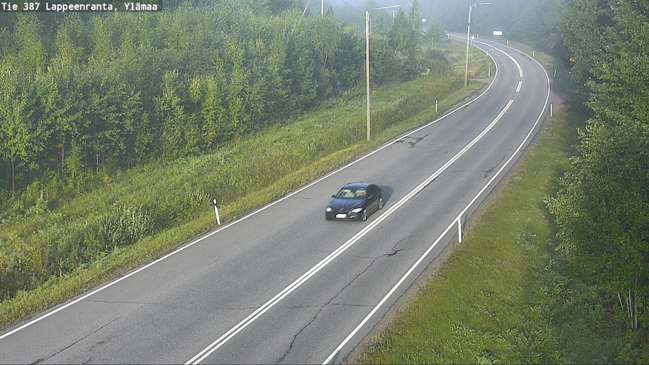 Weather Camera Image Road 387 Lappeenranta, Ylämaa, Lappeenranta, Etelä-Karjala