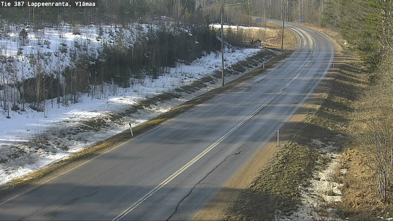 Weather Camera Image Road 387 Lappeenranta, Ylämaa, Lappeenranta, Etelä-Karjala