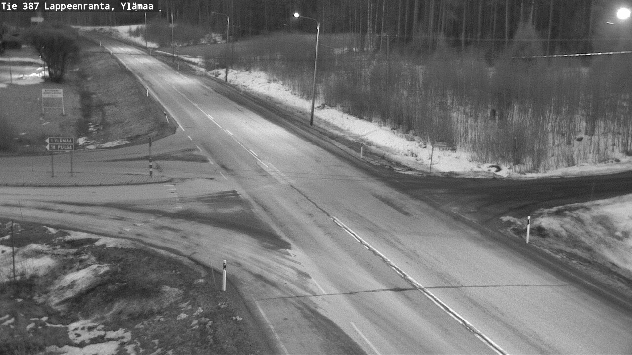 Weather Camera Image Road 387 Lappeenranta, Ylämaa, Lappeenranta, Etelä-Karjala