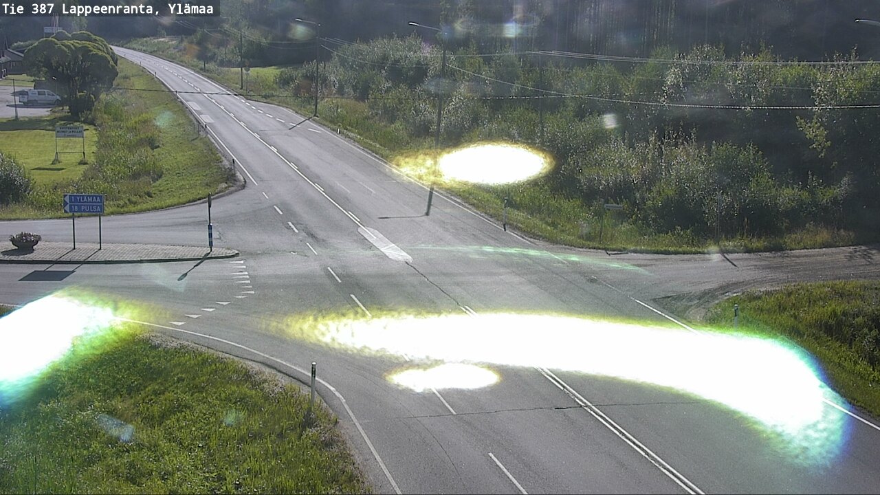 Weather Camera Image Road 387 Lappeenranta, Ylämaa, Lappeenranta, Etelä-Karjala