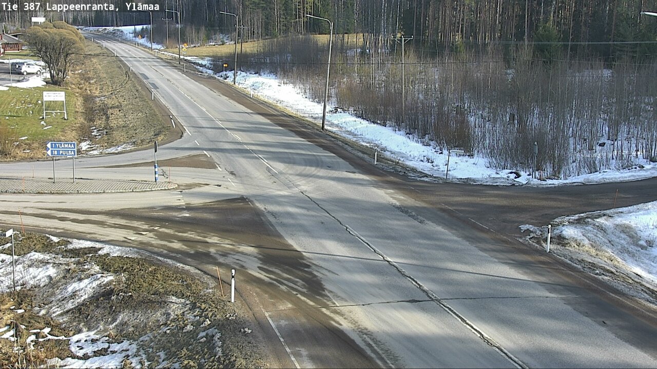 Weather Camera Image Road 387 Lappeenranta, Ylämaa, Lappeenranta, Etelä-Karjala