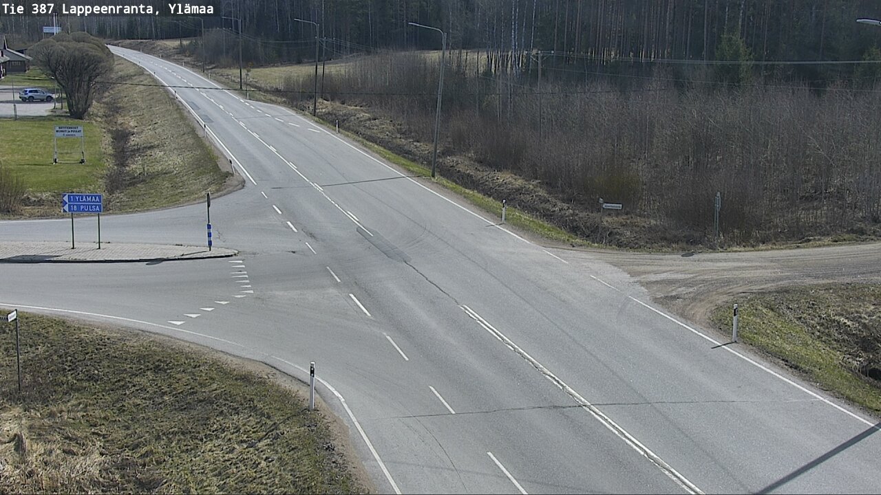 Weather Camera Image Väg 387 Villmarstrand, Ylämaa, Lappeenranta, Etelä-Karjala