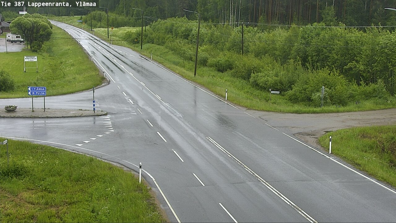 Weather Camera Image Väg 387 Villmarstrand, Ylämaa, Lappeenranta, Etelä-Karjala