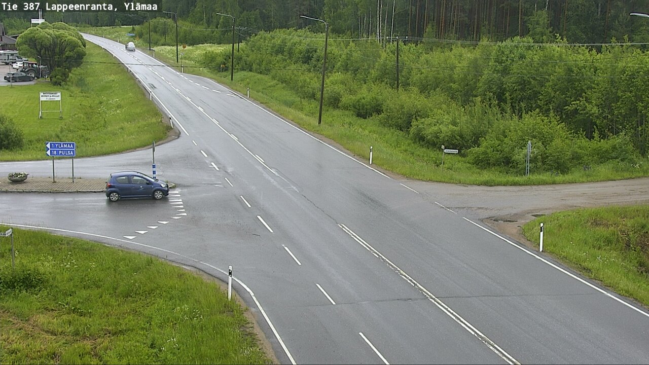 Weather Camera Image Väg 387 Villmarstrand, Ylämaa, Lappeenranta, Etelä-Karjala