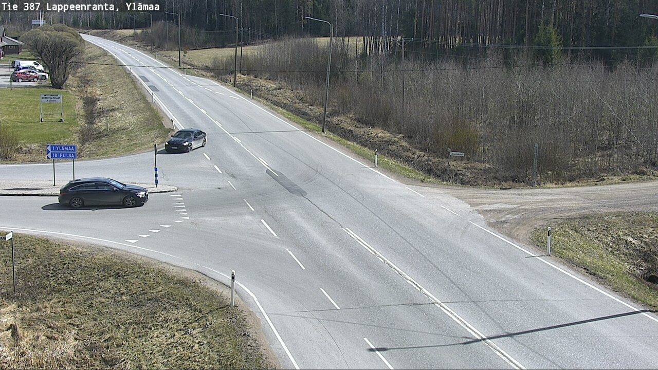 Weather Camera Image Väg 387 Villmarstrand, Ylämaa, Lappeenranta, Etelä-Karjala