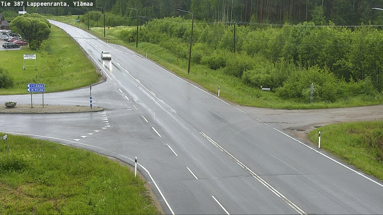 Weather Camera Image Väg 387 Villmarstrand, Ylämaa, Lappeenranta, Etelä-Karjala