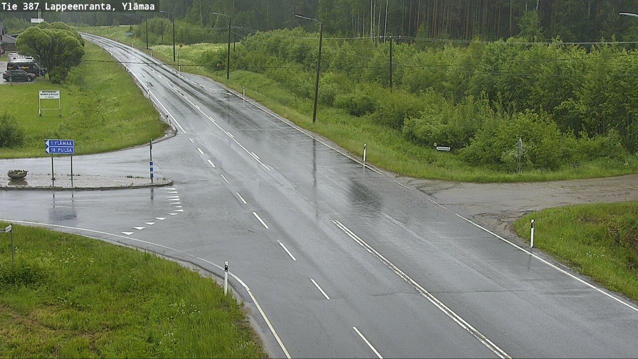Weather Camera Image Väg 387 Villmarstrand, Ylämaa, Lappeenranta, Etelä-Karjala