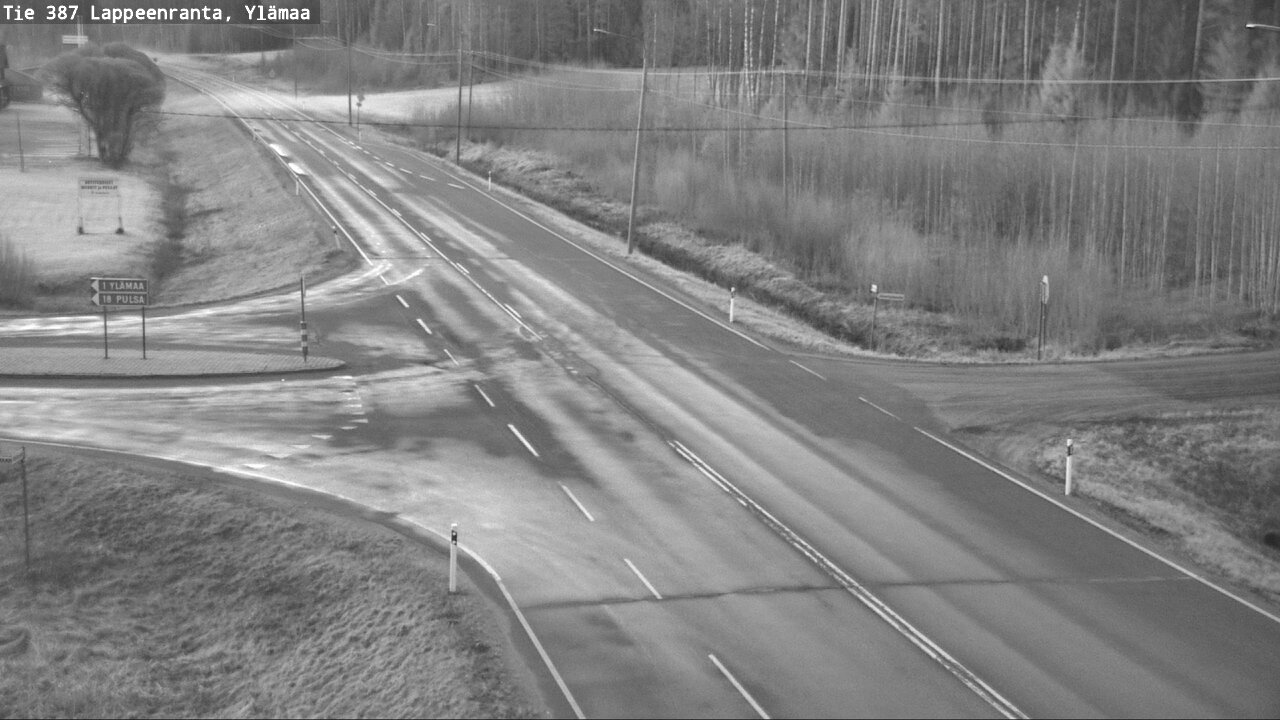 Weather Camera Image Väg 387 Villmarstrand, Ylämaa, Lappeenranta, Etelä-Karjala