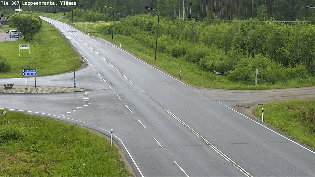 Weather Camera Image Väg 387 Villmarstrand, Ylämaa, Lappeenranta, Etelä-Karjala
