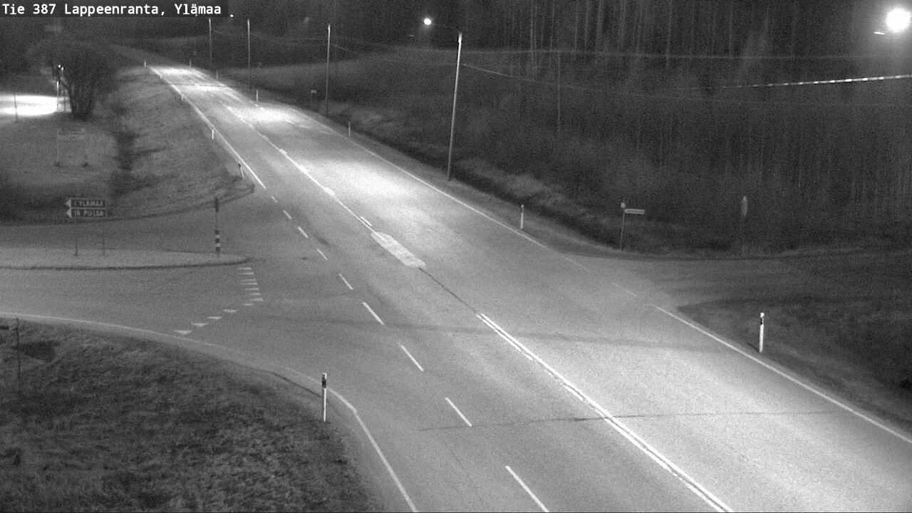Weather Camera Image Road 387 Lappeenranta, Ylämaa, Lappeenranta, Etelä-Karjala