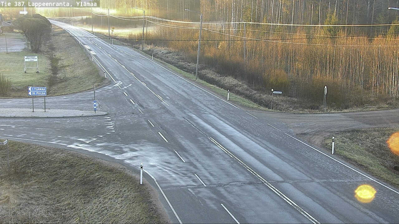 Weather Camera Image Väg 387 Villmarstrand, Ylämaa, Lappeenranta, Etelä-Karjala