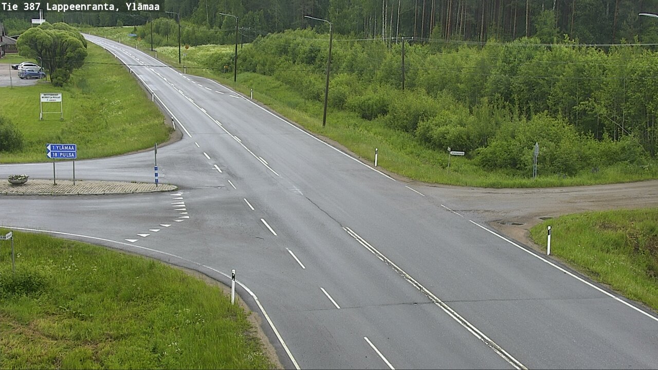 Weather Camera Image Väg 387 Villmarstrand, Ylämaa, Lappeenranta, Etelä-Karjala