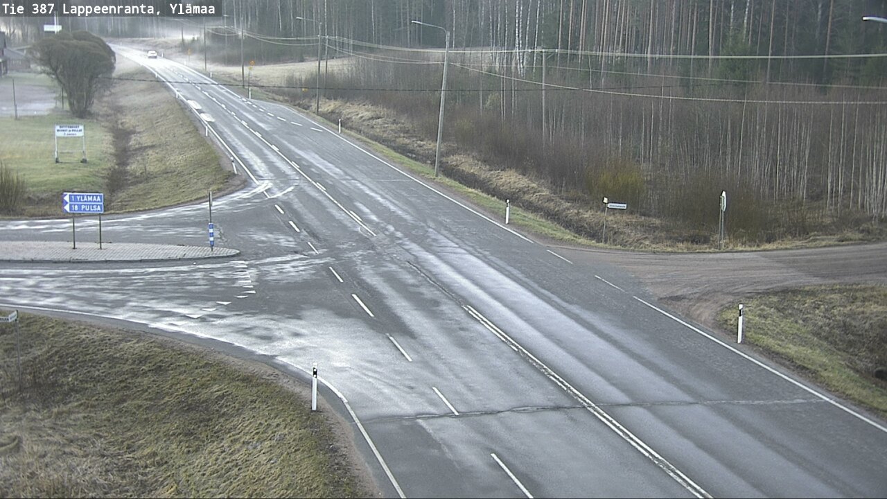 Weather Camera Image Väg 387 Villmarstrand, Ylämaa, Lappeenranta, Etelä-Karjala