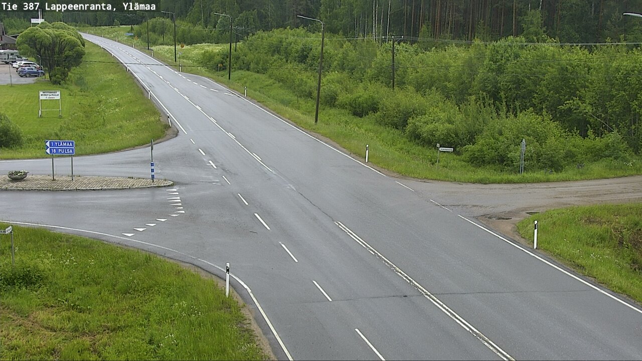 Weather Camera Image Väg 387 Villmarstrand, Ylämaa, Lappeenranta, Etelä-Karjala