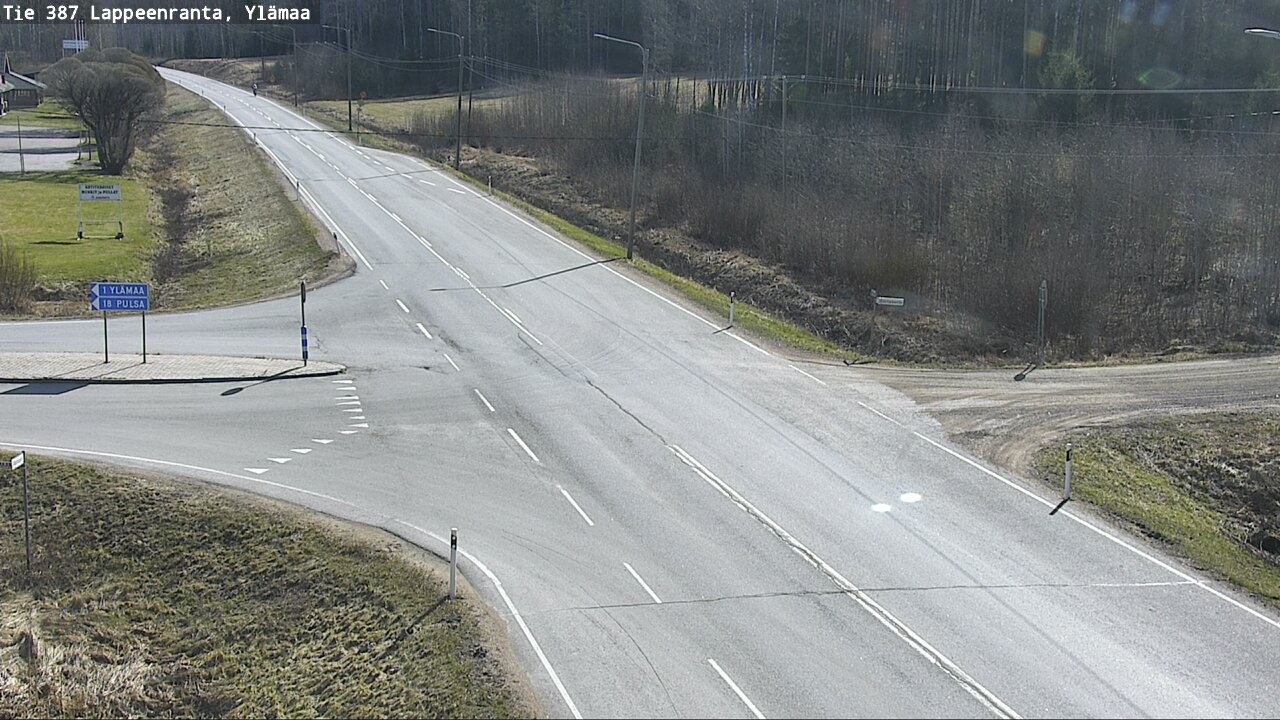 Weather Camera Image Väg 387 Villmarstrand, Ylämaa, Lappeenranta, Etelä-Karjala