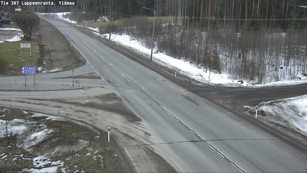 Weather Camera Image Road 387 Lappeenranta, Ylämaa, Lappeenranta, Etelä-Karjala