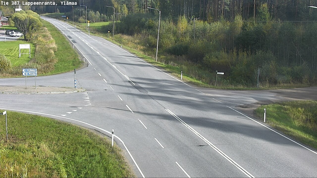 Weather Camera Image Road 387 Lappeenranta, Ylämaa, Lappeenranta, Etelä-Karjala