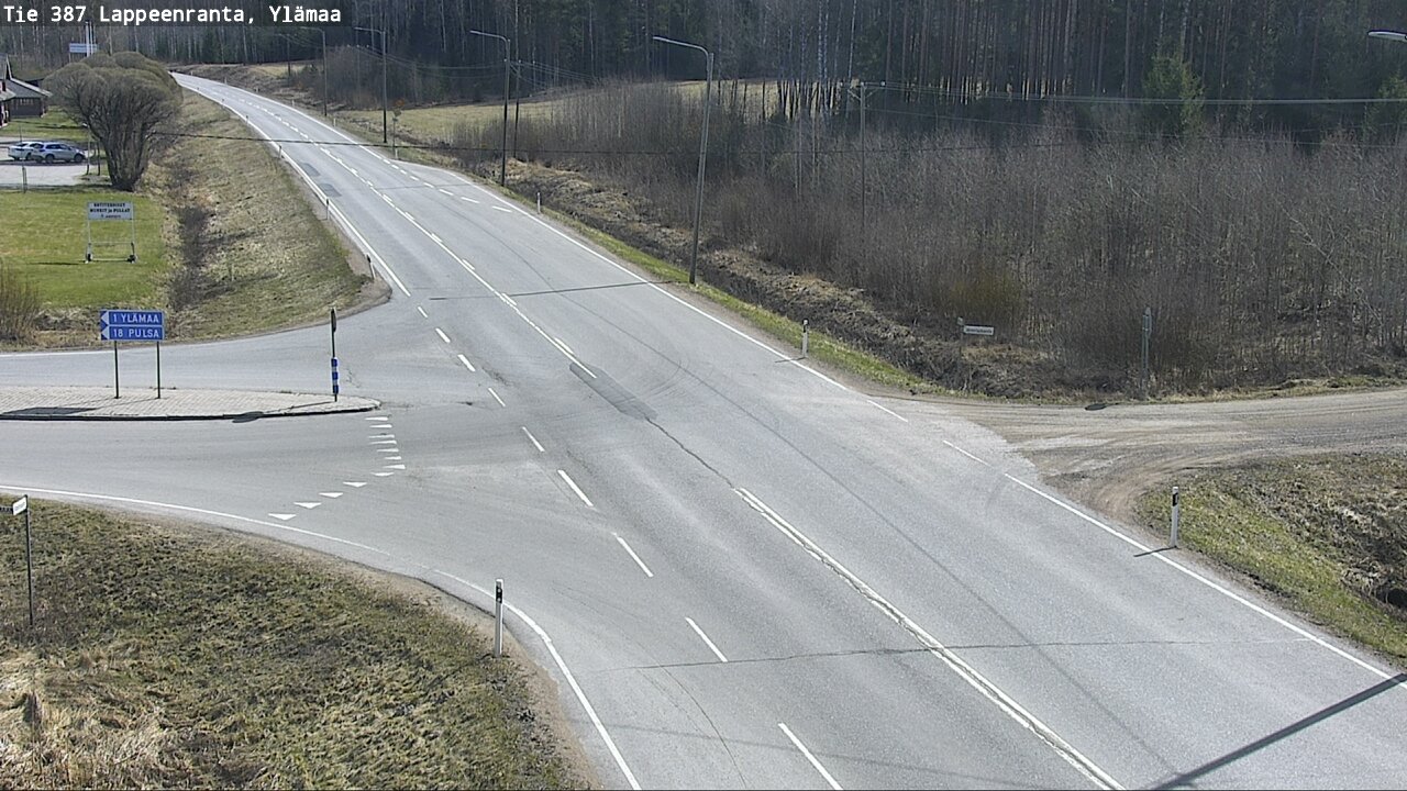 Weather Camera Image Väg 387 Villmarstrand, Ylämaa, Lappeenranta, Etelä-Karjala