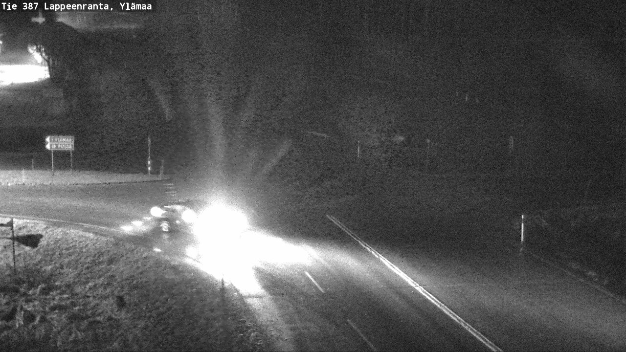 Weather Camera Image Väg 387 Villmarstrand, Ylämaa, Lappeenranta, Etelä-Karjala