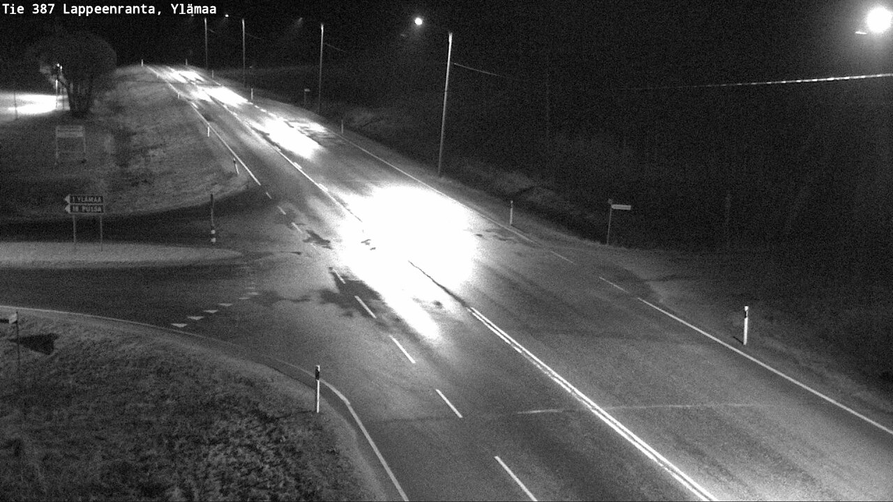 Weather Camera Image Väg 387 Villmarstrand, Ylämaa, Lappeenranta, Etelä-Karjala