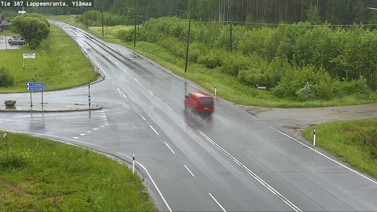 Weather Camera Image Väg 387 Villmarstrand, Ylämaa, Lappeenranta, Etelä-Karjala
