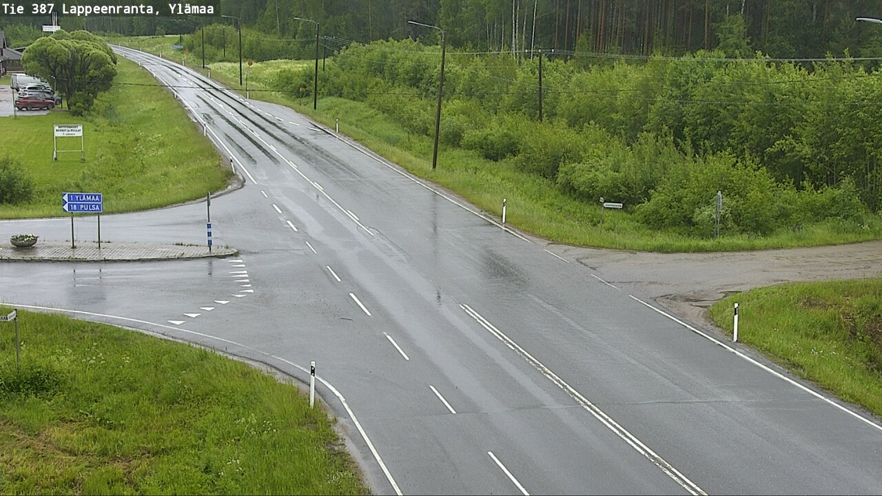 Weather Camera Image Väg 387 Villmarstrand, Ylämaa, Lappeenranta, Etelä-Karjala
