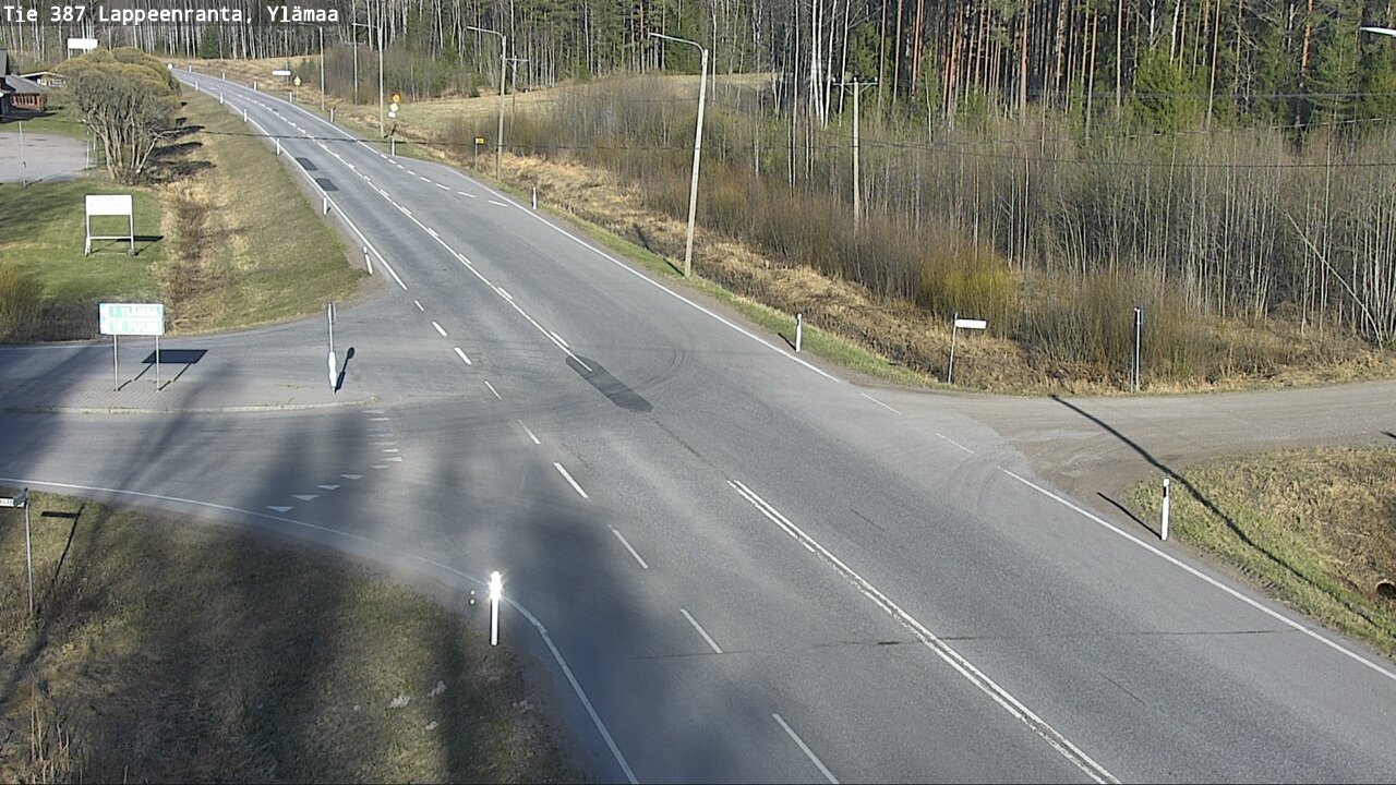 Weather Camera Image Väg 387 Villmarstrand, Ylämaa, Lappeenranta, Etelä-Karjala