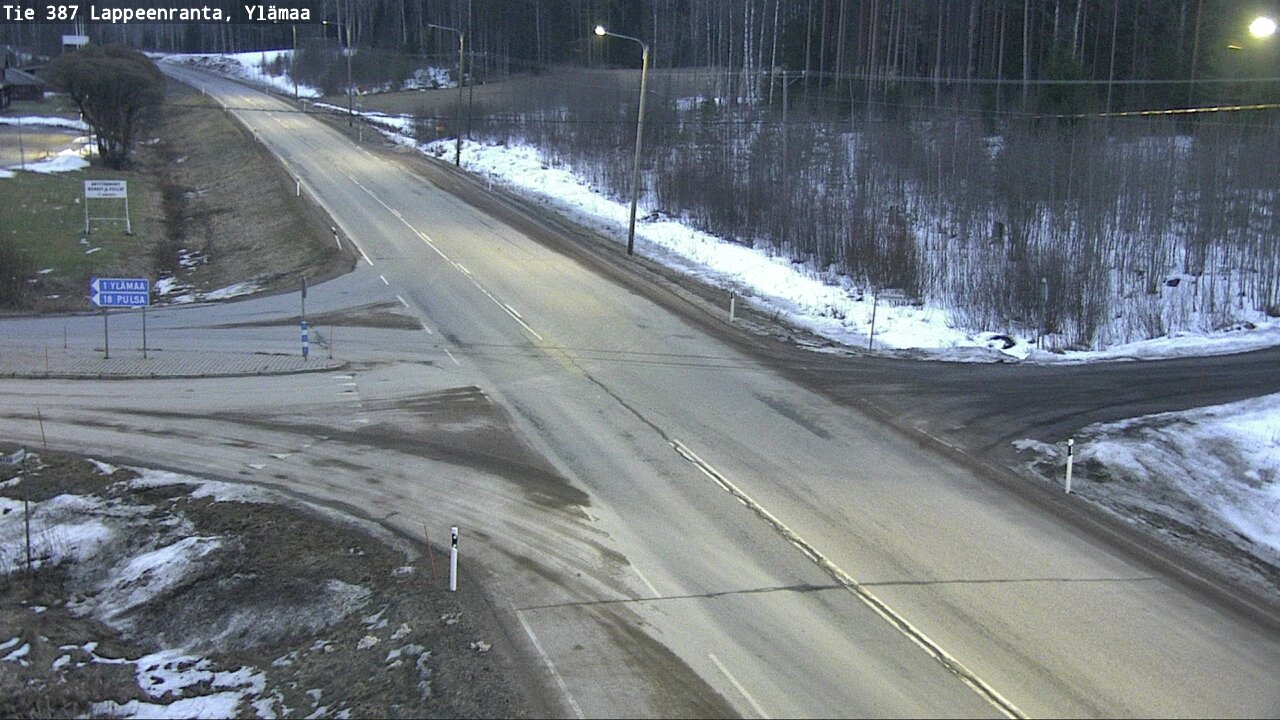 Weather Camera Image Road 387 Lappeenranta, Ylämaa, Lappeenranta, Etelä-Karjala