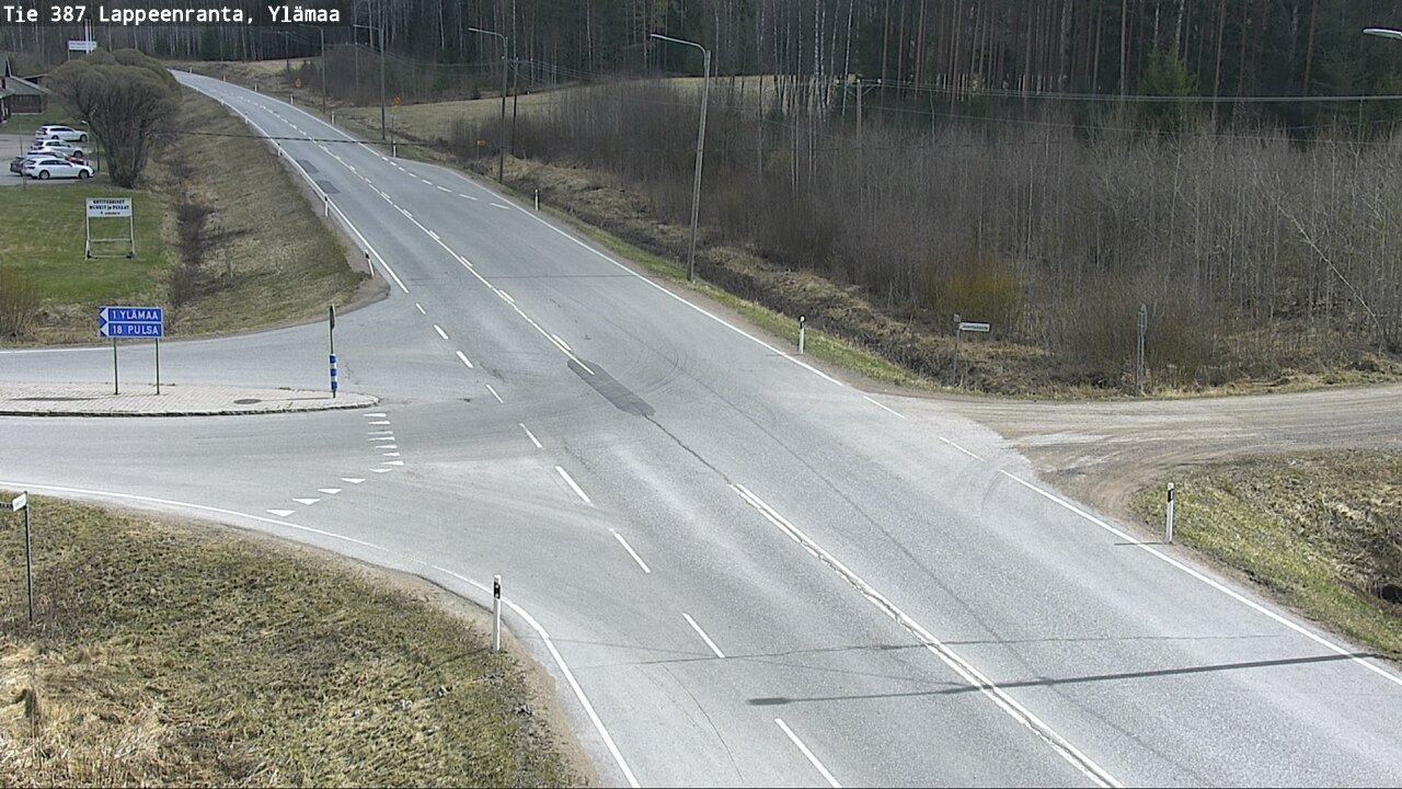 Weather Camera Image Väg 387 Villmarstrand, Ylämaa, Lappeenranta, Etelä-Karjala