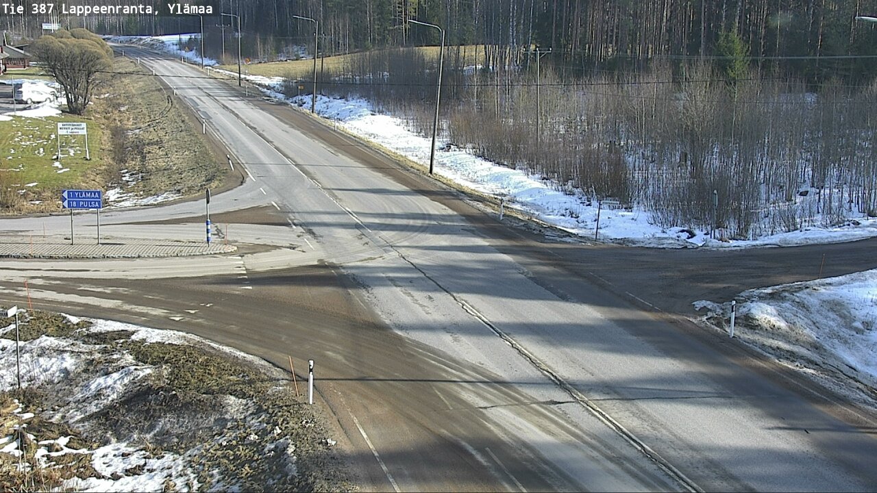 Weather Camera Image Road 387 Lappeenranta, Ylämaa, Lappeenranta, Etelä-Karjala
