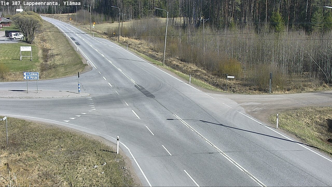 Weather Camera Image Väg 387 Villmarstrand, Ylämaa, Lappeenranta, Etelä-Karjala