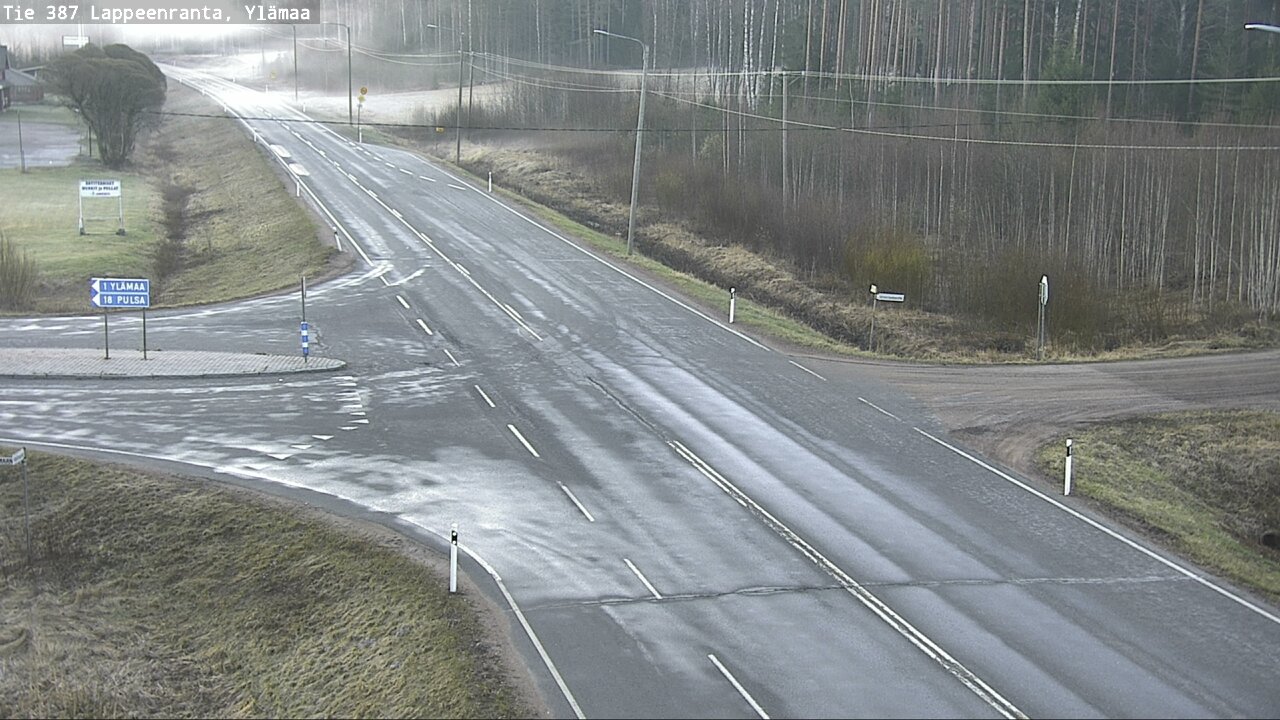 Weather Camera Image Väg 387 Villmarstrand, Ylämaa, Lappeenranta, Etelä-Karjala