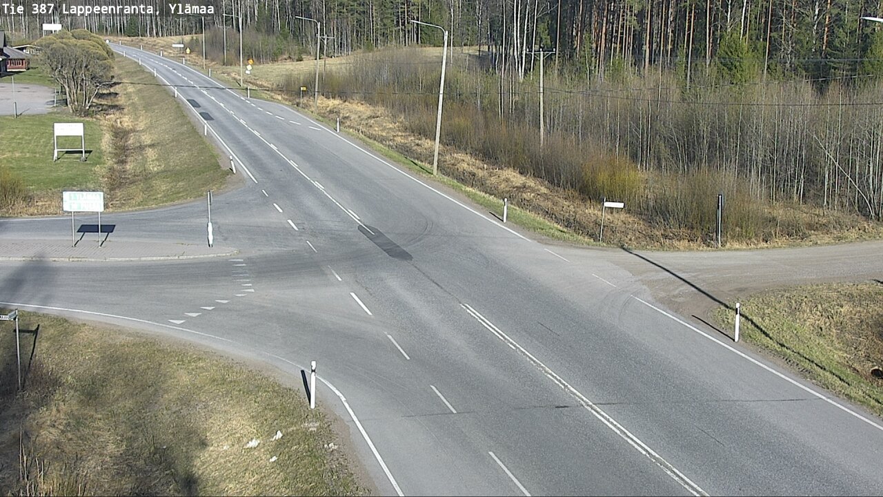 Weather Camera Image Väg 387 Villmarstrand, Ylämaa, Lappeenranta, Etelä-Karjala