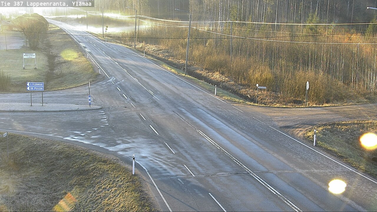 Weather Camera Image Väg 387 Villmarstrand, Ylämaa, Lappeenranta, Etelä-Karjala