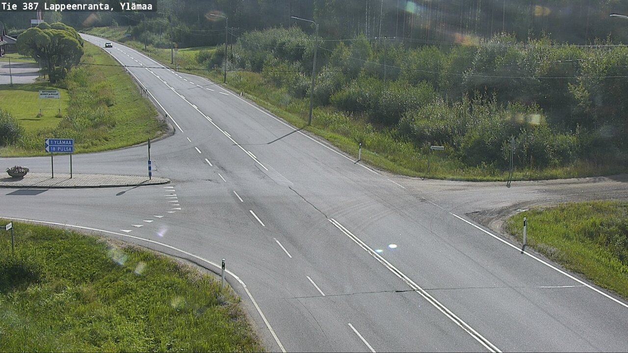 Weather Camera Image Road 387 Lappeenranta, Ylämaa, Lappeenranta, Etelä-Karjala