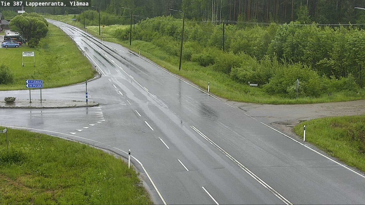 Weather Camera Image Väg 387 Villmarstrand, Ylämaa, Lappeenranta, Etelä-Karjala