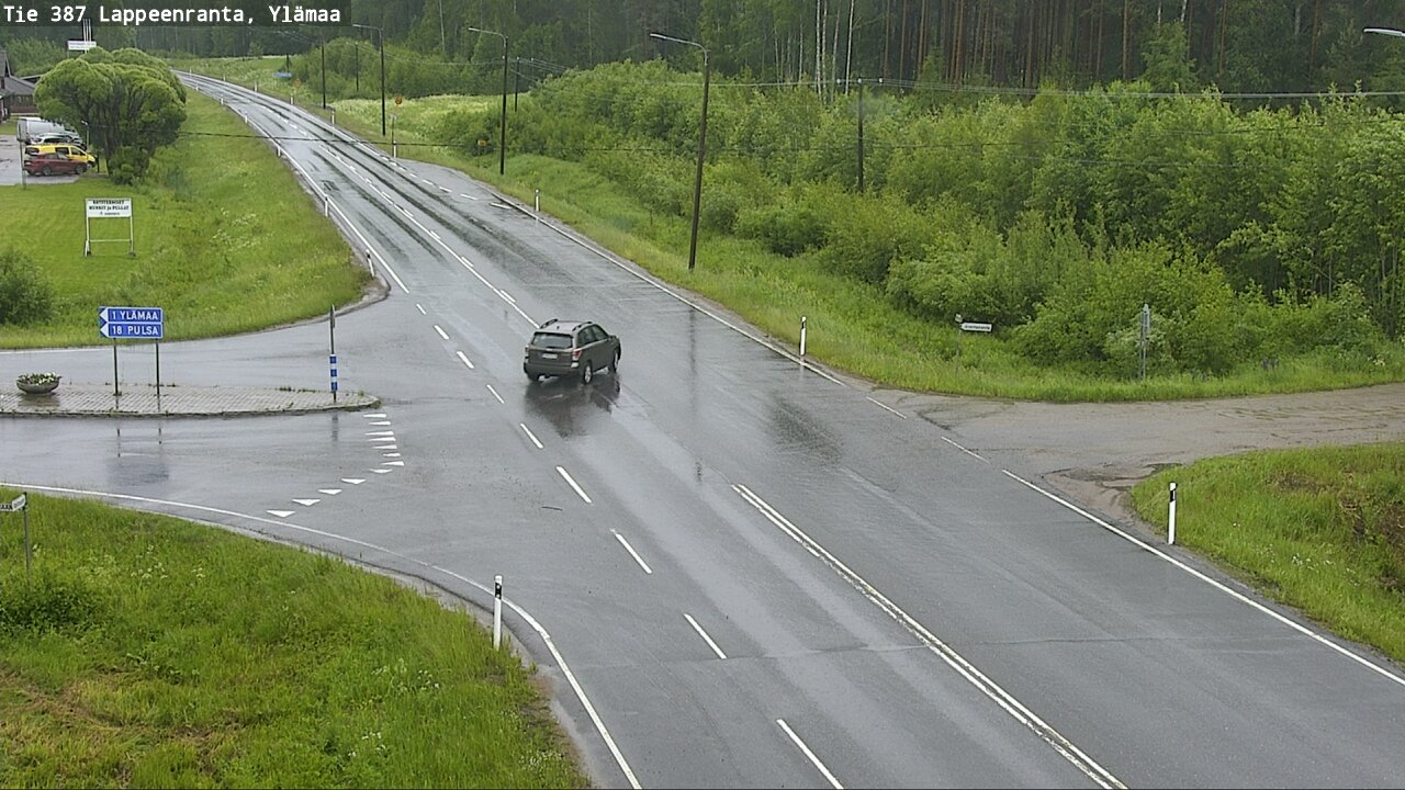 Weather Camera Image Väg 387 Villmarstrand, Ylämaa, Lappeenranta, Etelä-Karjala