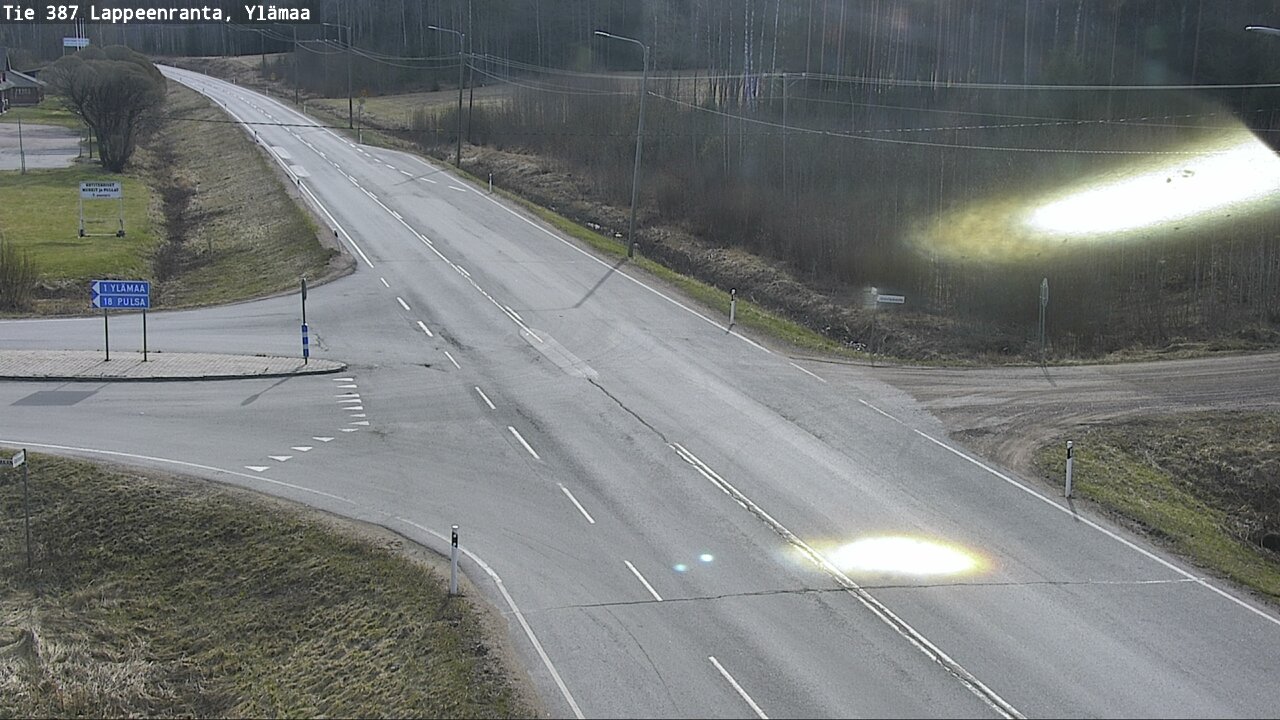 Weather Camera Image Väg 387 Villmarstrand, Ylämaa, Lappeenranta, Etelä-Karjala