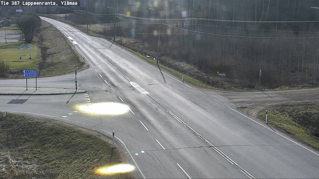 Weather Camera Image Väg 387 Villmarstrand, Ylämaa, Lappeenranta, Etelä-Karjala