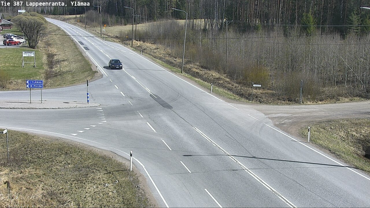 Weather Camera Image Väg 387 Villmarstrand, Ylämaa, Lappeenranta, Etelä-Karjala