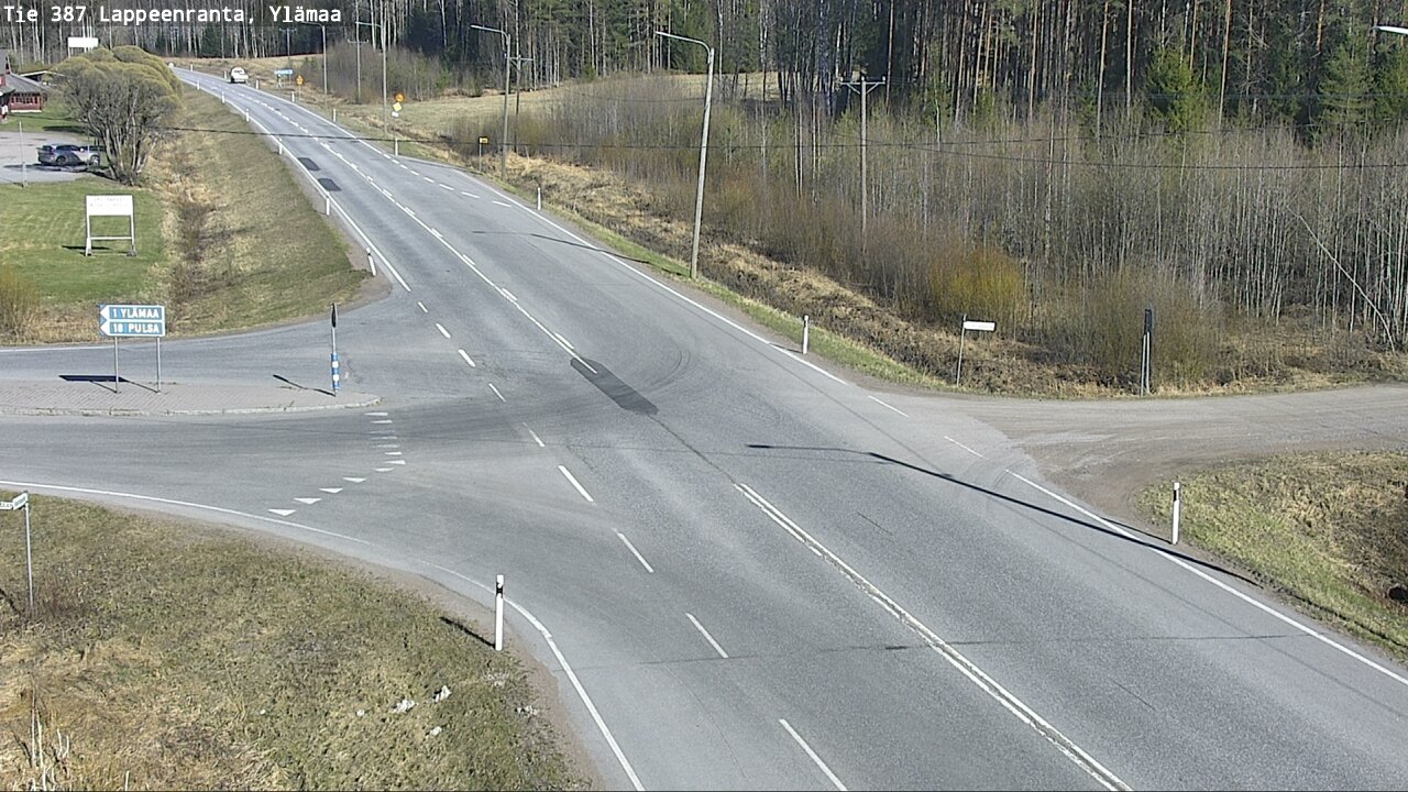 Weather Camera Image Väg 387 Villmarstrand, Ylämaa, Lappeenranta, Etelä-Karjala