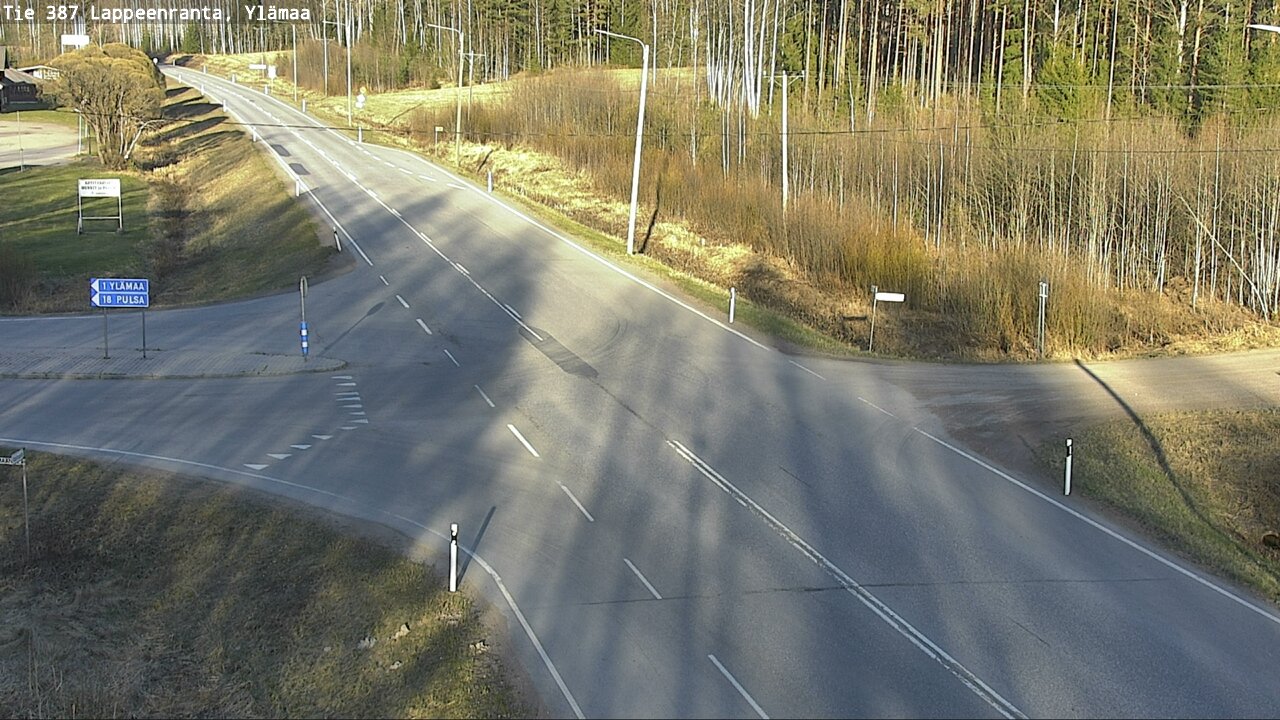 Weather Camera Image Väg 387 Villmarstrand, Ylämaa, Lappeenranta, Etelä-Karjala